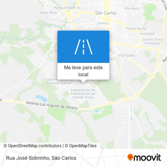 Rua José Sobrinho mapa