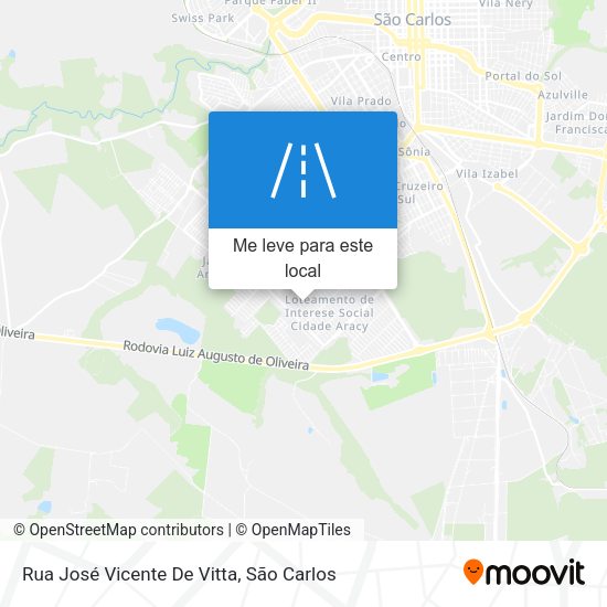 Rua José Vicente De Vitta mapa