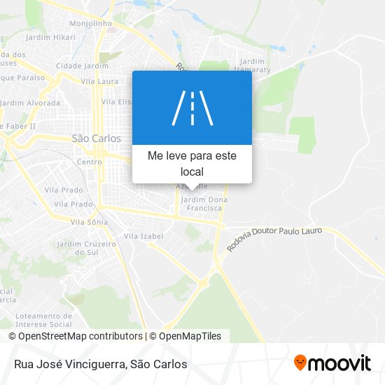 Rua José Vinciguerra mapa