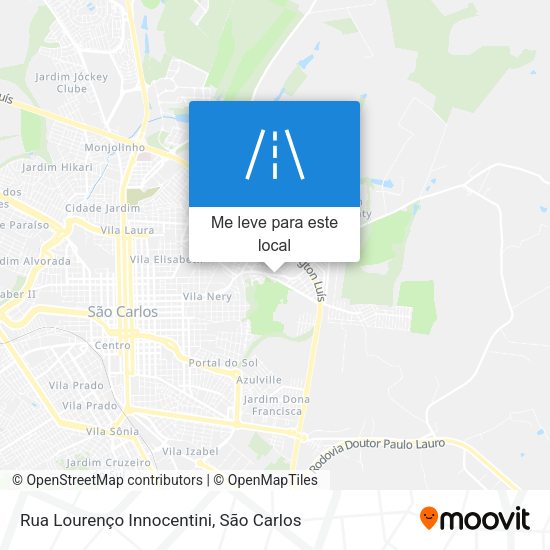 Rua Lourenço Innocentini mapa