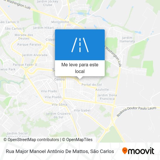 Rua Major Manoel Antônio De Mattos mapa