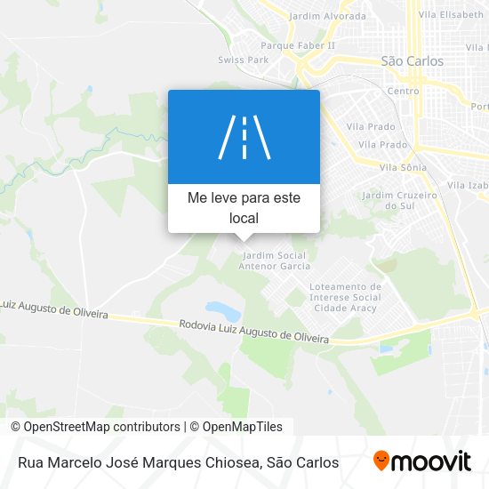 Rua Marcelo José Marques Chiosea mapa