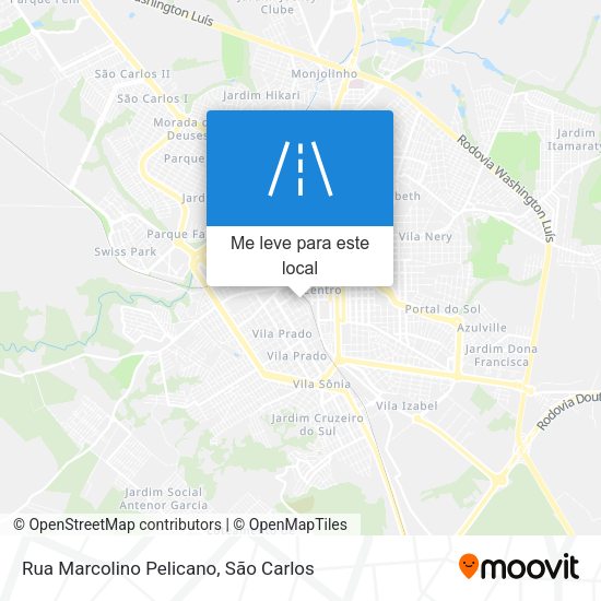 Rua Marcolino Pelicano mapa