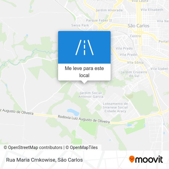 Rua Maria Crnkowise mapa