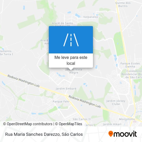 Rua Maria Sanches Darezzo mapa