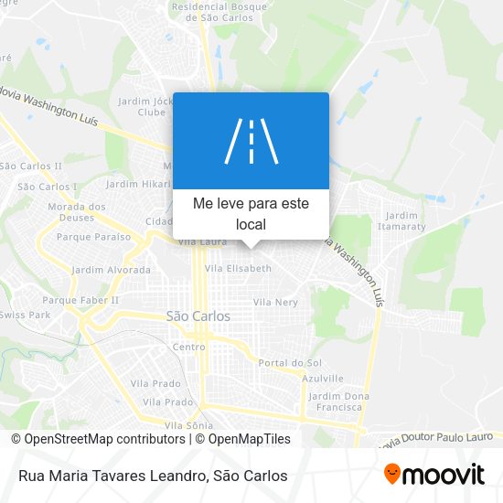 Rua Maria Tavares Leandro mapa