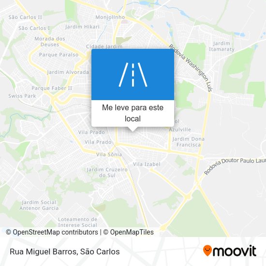 Rua Miguel Barros mapa