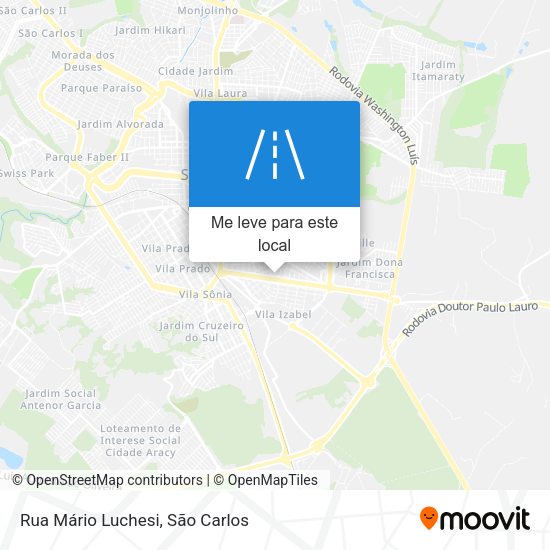 Rua Mário Luchesi mapa