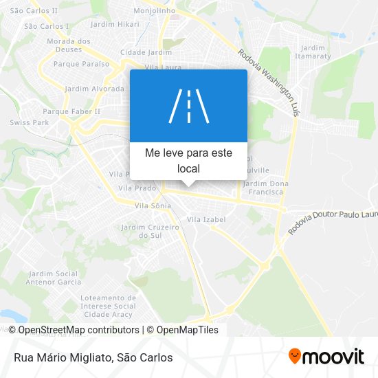 Rua Mário Migliato mapa