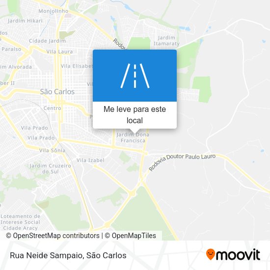 Rua Neide Sampaio mapa