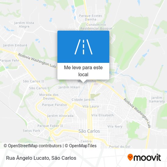 Rua Ângelo Lucato mapa