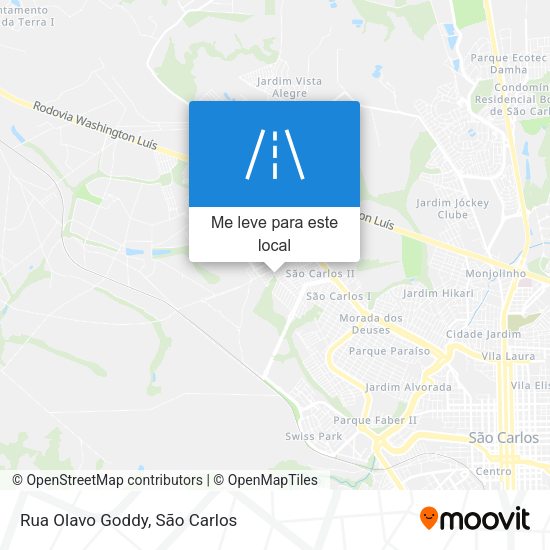 Rua Olavo Goddy mapa