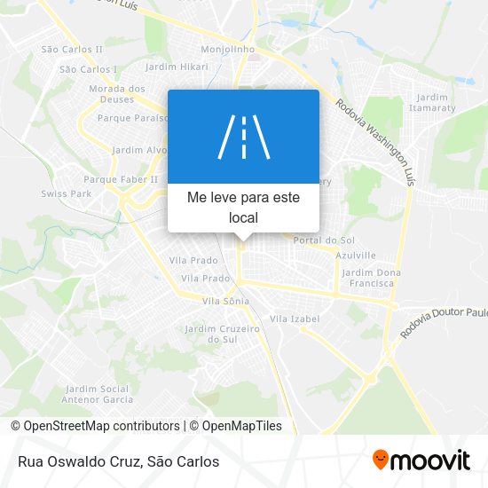 Rua Oswaldo Cruz mapa