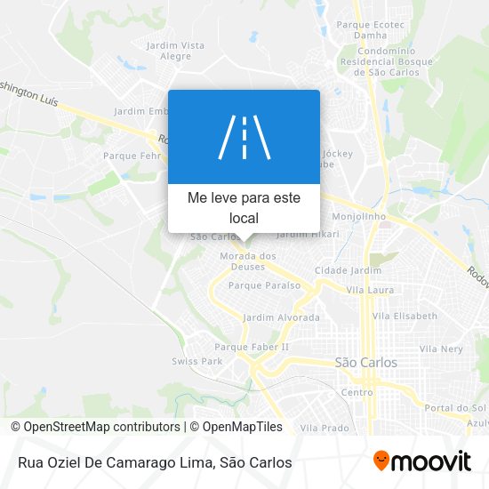 Rua Oziel De Camarago Lima mapa