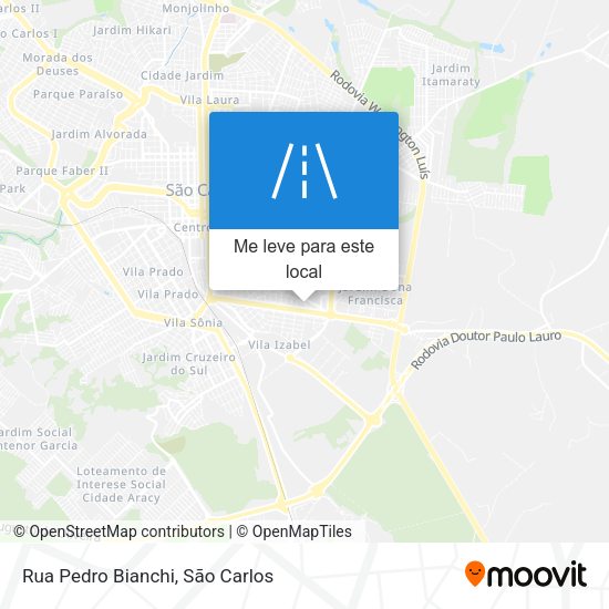 Rua Pedro Bianchi mapa