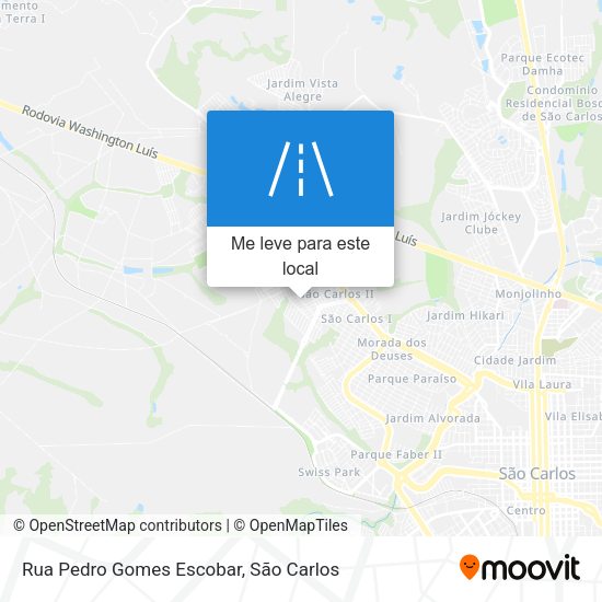 Rua Pedro Gomes Escobar mapa