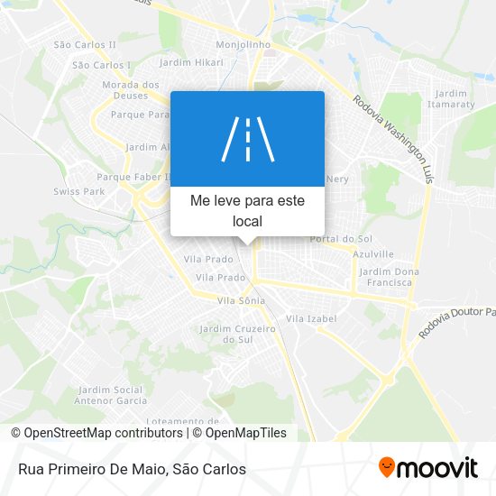 Rua Primeiro De Maio mapa