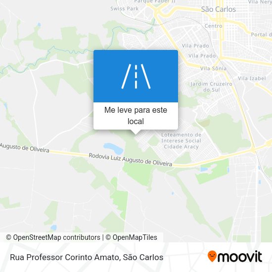 Rua Professor Corinto Amato mapa