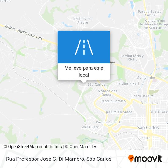 Rua Professor José C. Di Mambro mapa