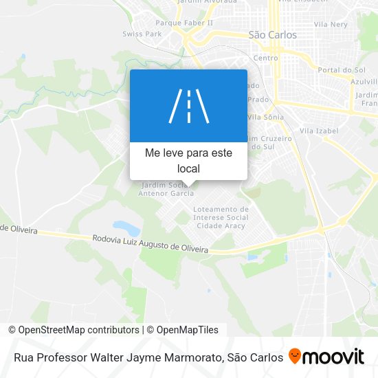 Rua Professor Walter Jayme Marmorato mapa