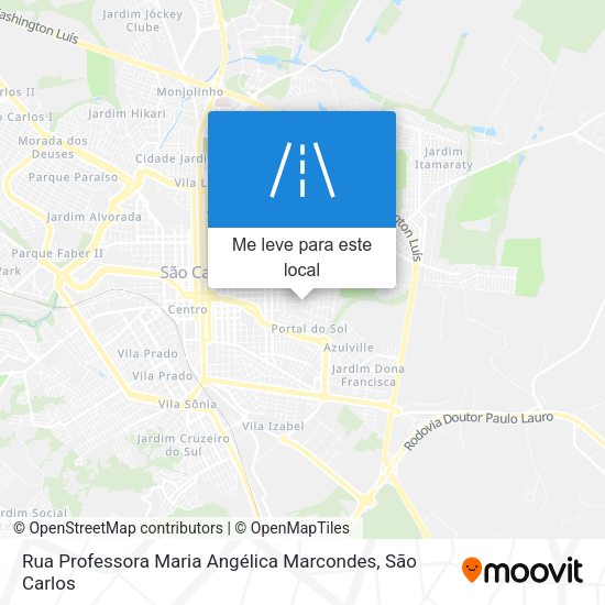 Rua Professora Maria Angélica Marcondes mapa