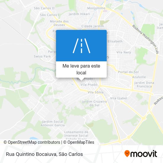 Rua Quintino Bocaiuva mapa