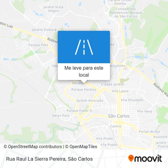 Rua Raul La Sierra Pereira mapa