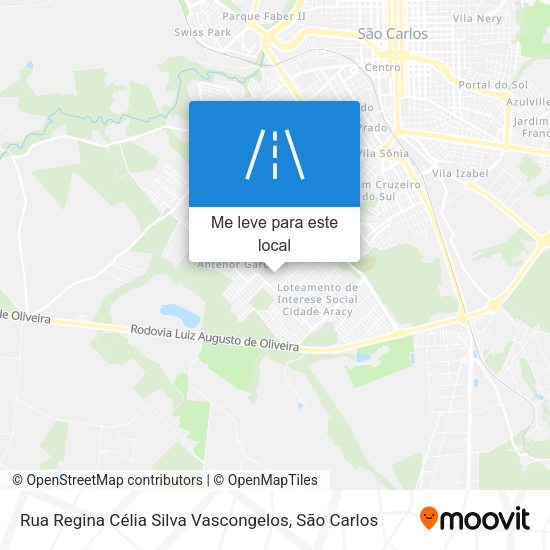 Rua Regina Célia Silva Vascongelos mapa