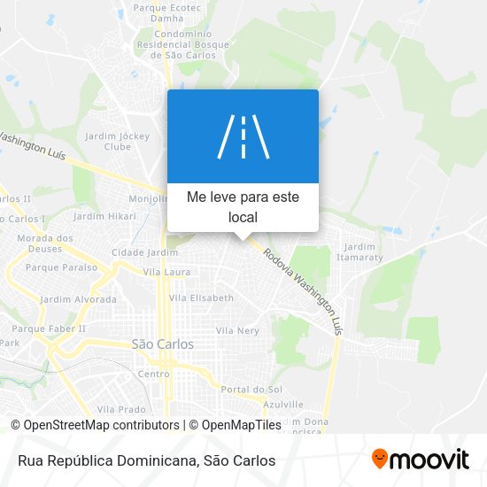 Rua República Dominicana mapa