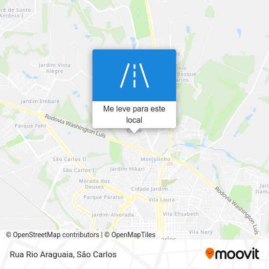 Rua Rio Araguaia mapa