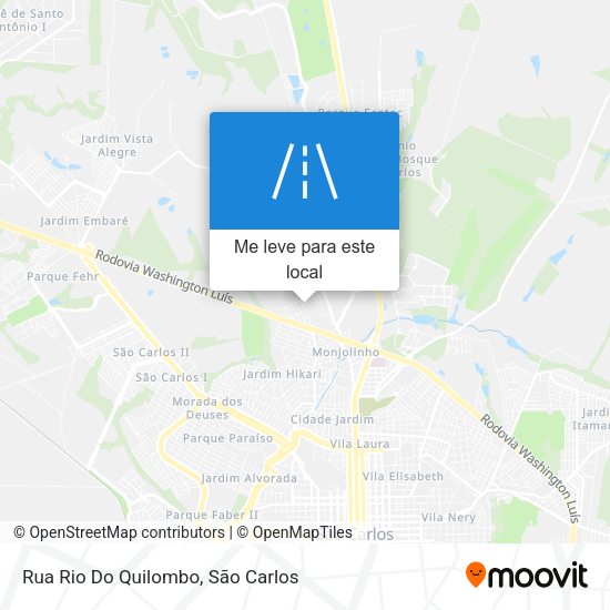 Rua Rio Do Quilombo mapa