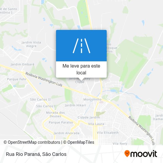 Rua Rio Paraná mapa