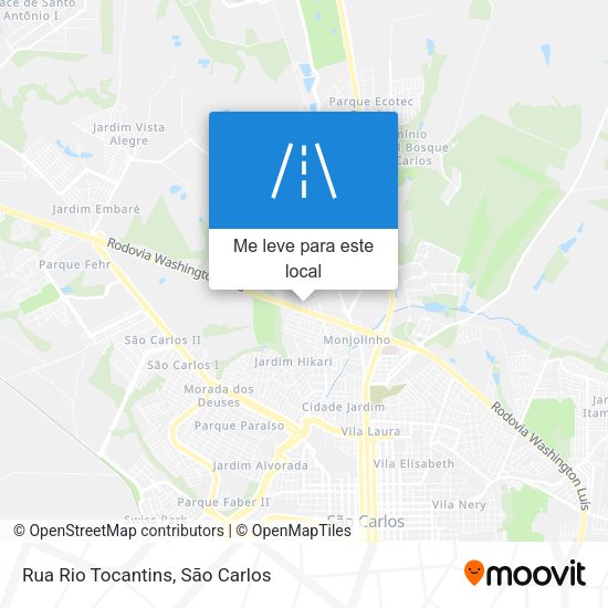 Rua Rio Tocantins mapa