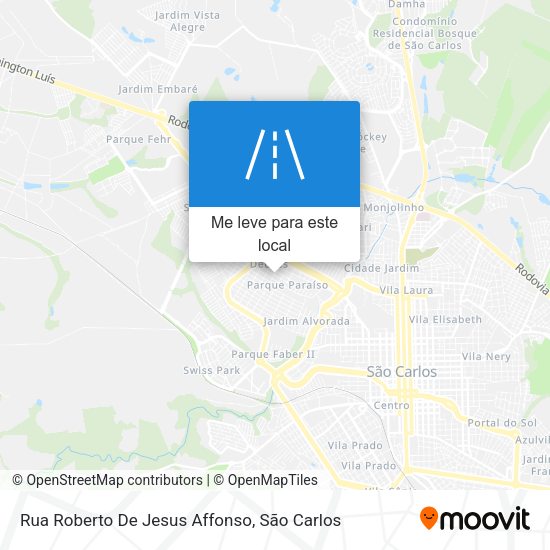 Rua Roberto De Jesus Affonso mapa