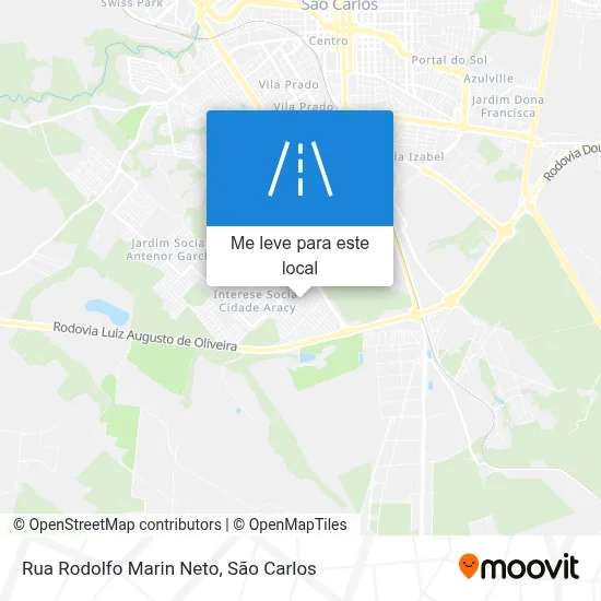 Rua Rodolfo Marin Neto mapa