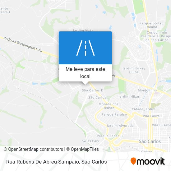 Rua Rubens De Abreu Sampaio mapa