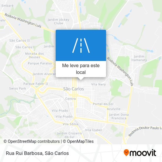 Rua Rui Barbosa mapa