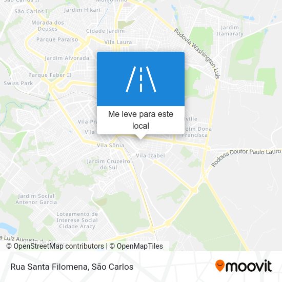 Rua Santa Filomena mapa