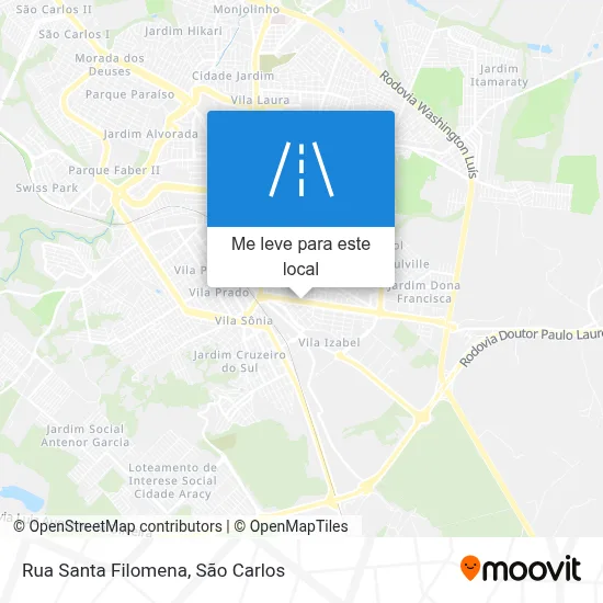 Rua Santa Filomena mapa