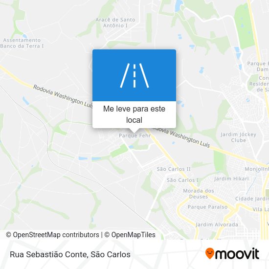 Rua Sebastião Conte mapa