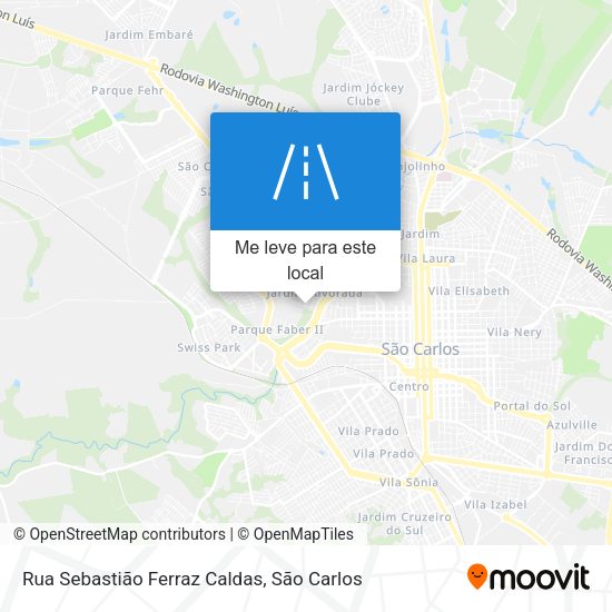 Rua Sebastião Ferraz Caldas mapa