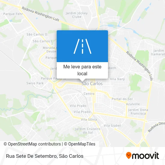 Rua Sete De Setembro mapa