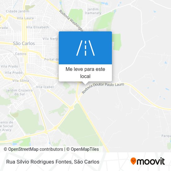 Rua Sílvio Rodrigues Fontes mapa