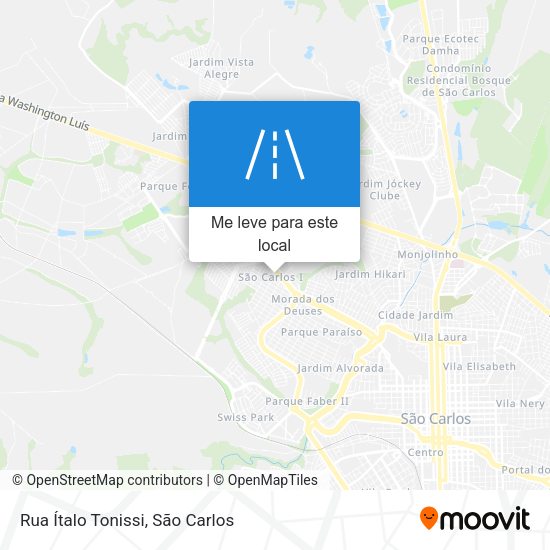 Rua Ítalo Tonissi mapa