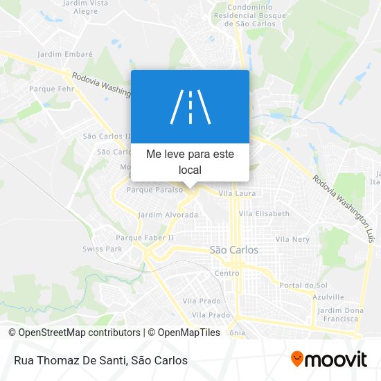 Rua Thomaz De Santi mapa