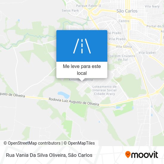 Rua Vania Da Silva Oliveira mapa