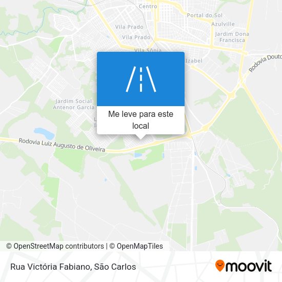 Rua Victória Fabiano mapa