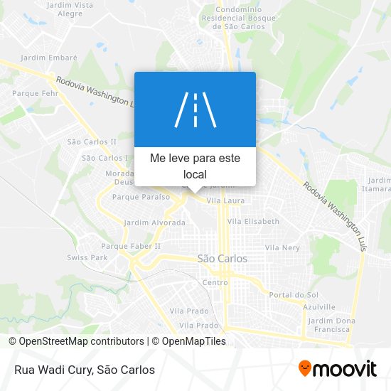 Rua Wadi Cury mapa