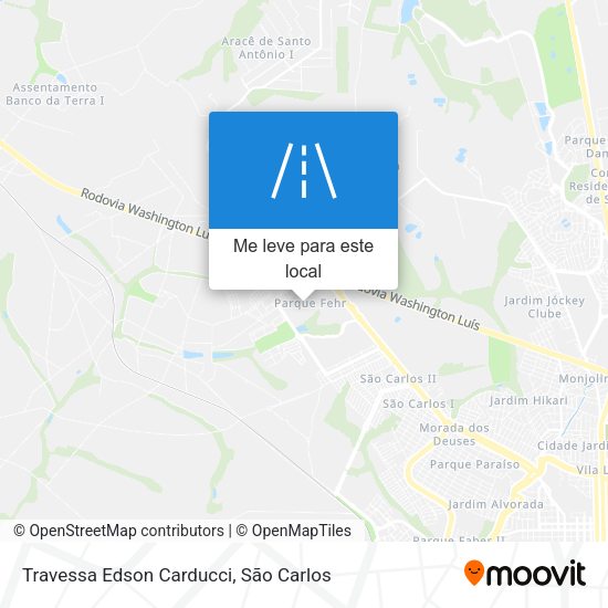 Travessa Edson Carducci mapa