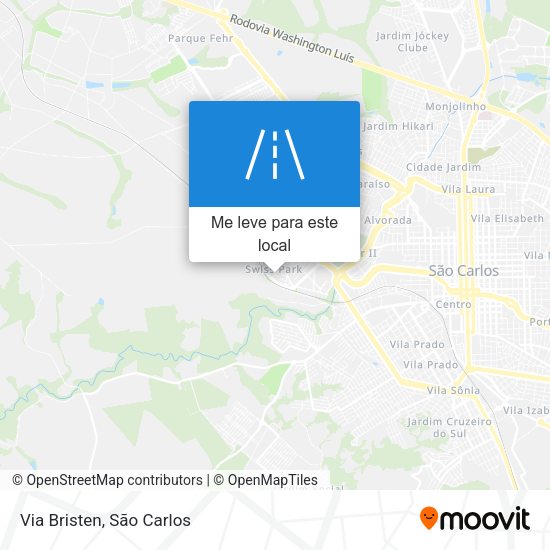 Via Bristen mapa